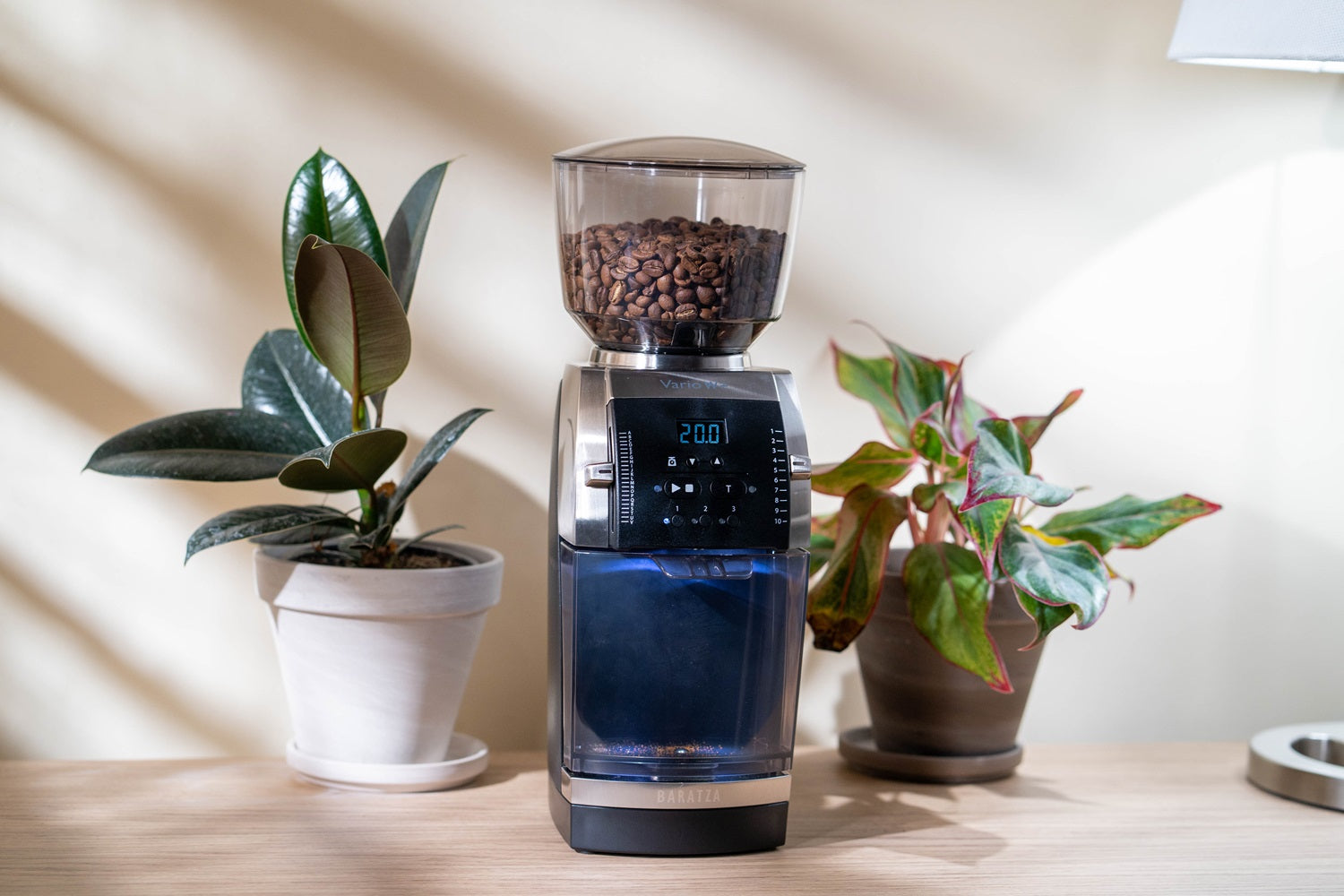 Baratza Vario W+ Grinder Black Front Lifestyle View