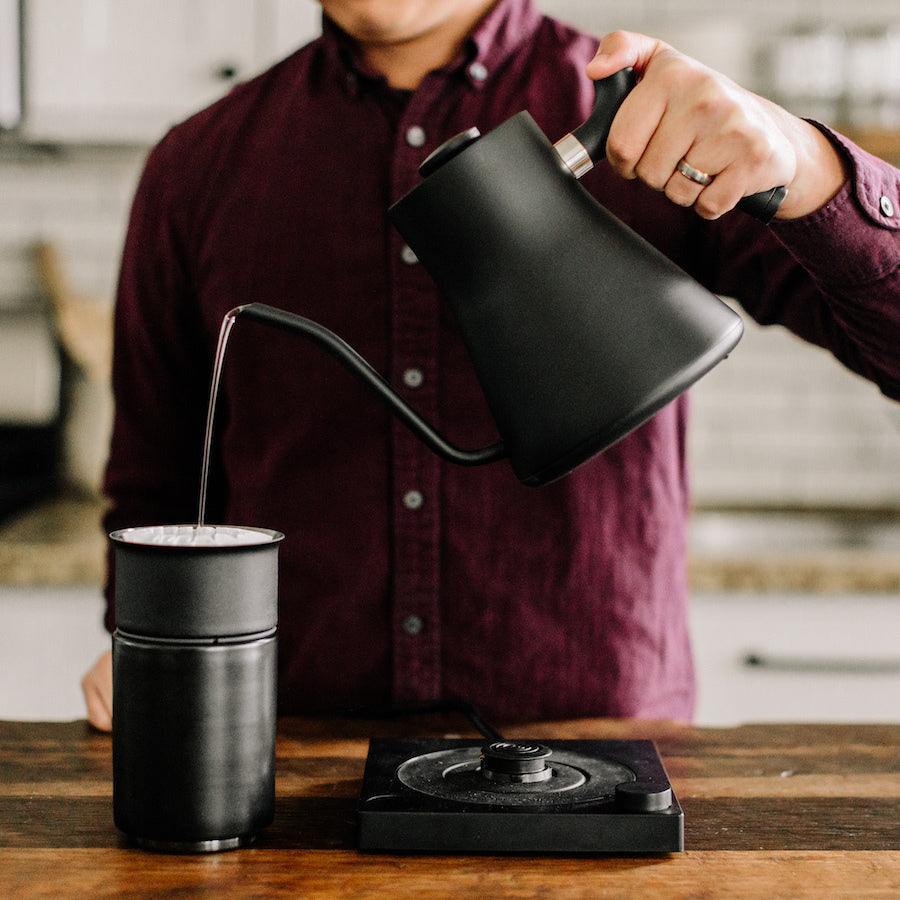 Fellow Stagg Electric Kettle black lifestyle