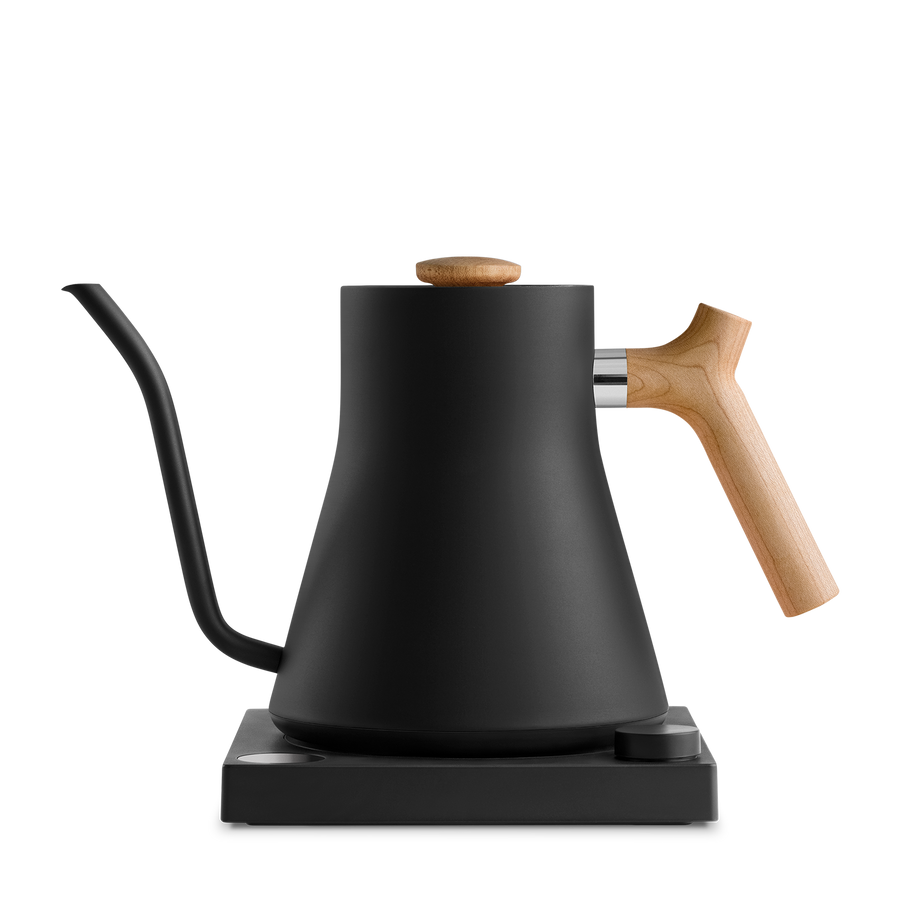 Fellow Stagg Electric Kettle black maple side