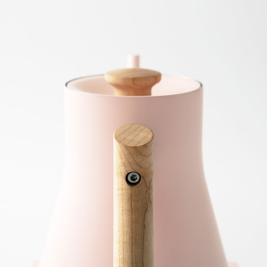 Fellow Stagg Electric Kettle pink maple handle