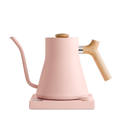 Fellow Stagg Electric Kettle pink maple side