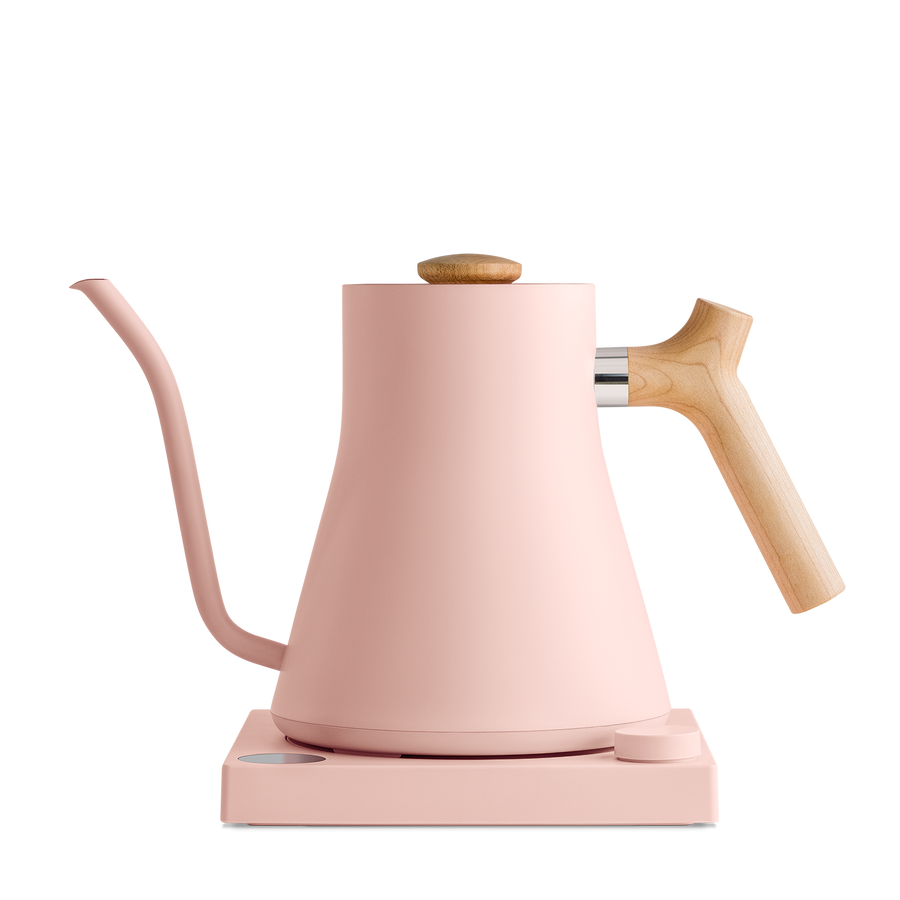 Fellow Stagg Electric Kettle pink maple side