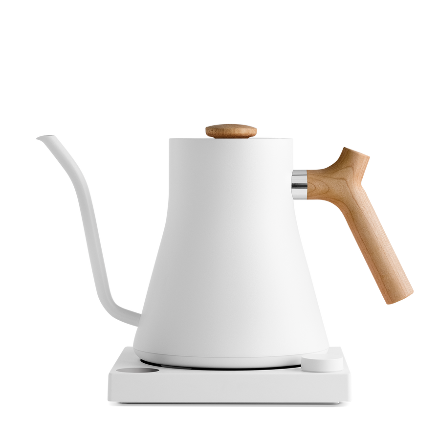 Fellow Stagg Electric Kettle white maple side