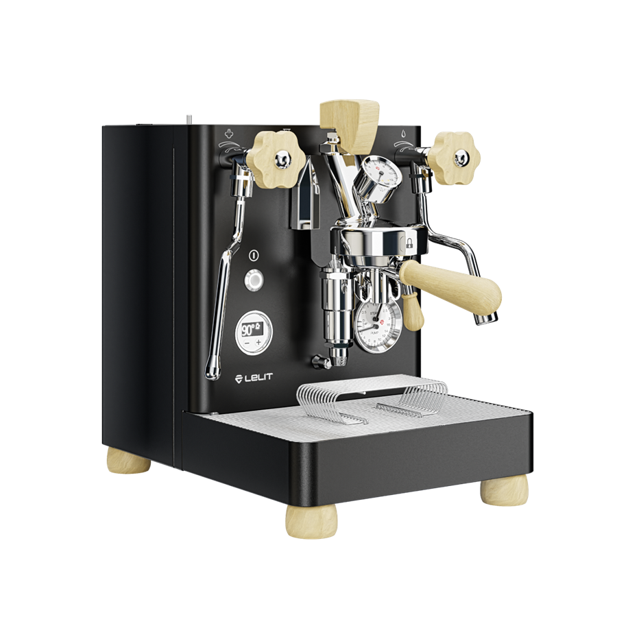 Lelit Bianca Espresso Machine Black Quarter View