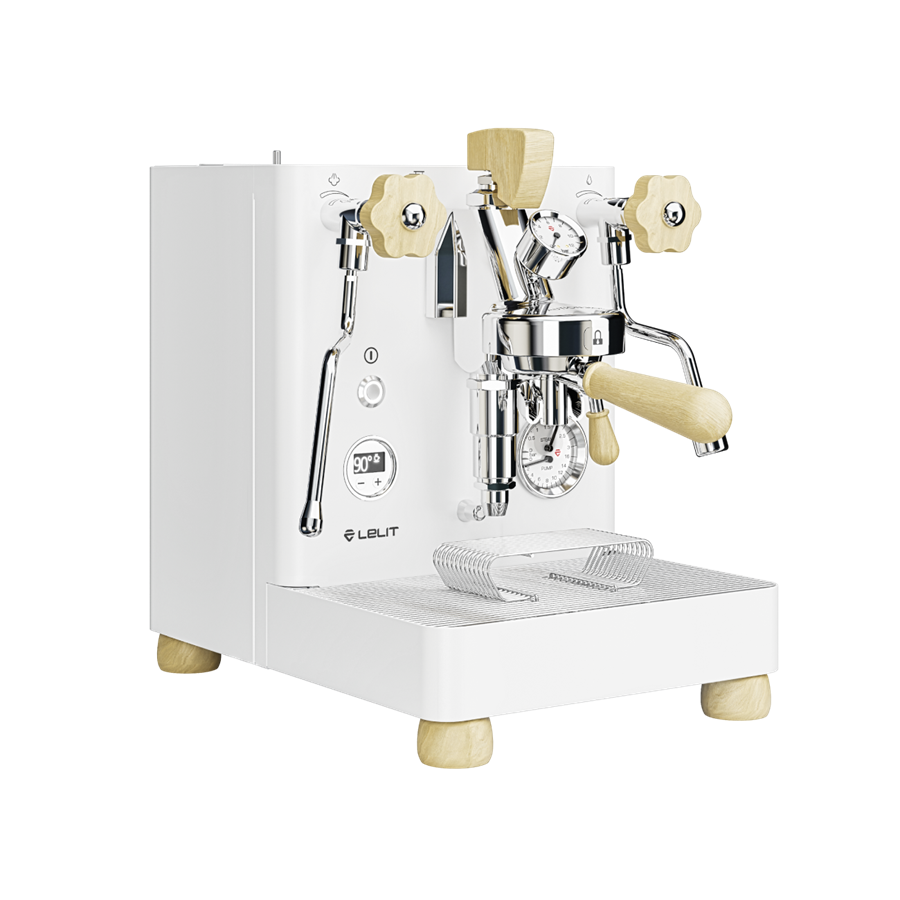 Lelit Bianca Espresso Machine White Quarter View