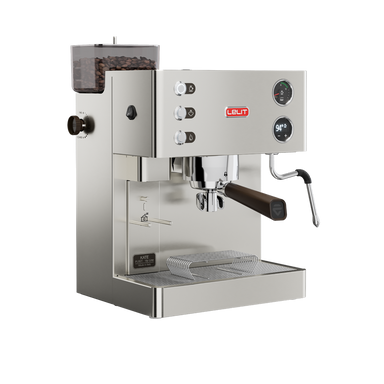 Lelit Kate espresso machine front quarter view