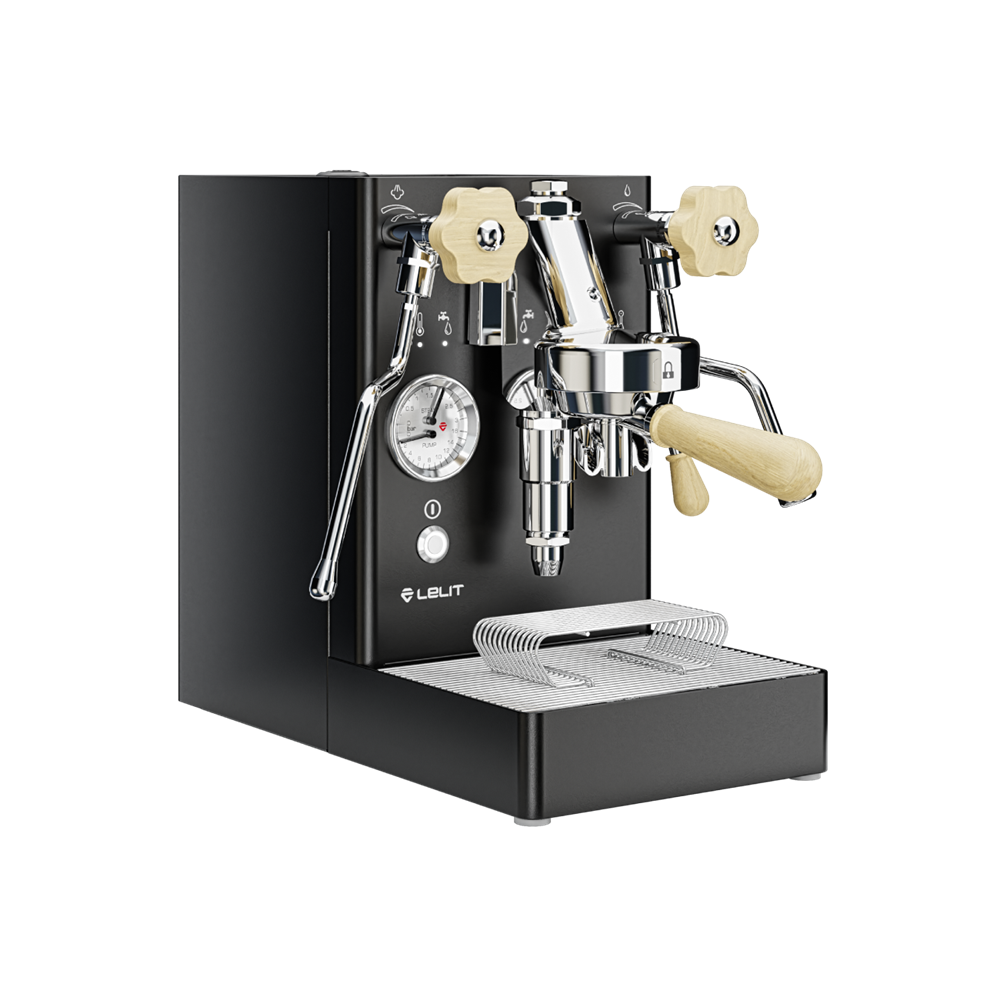 Lelit Mara X Espresso Machine Black Front Quarter View