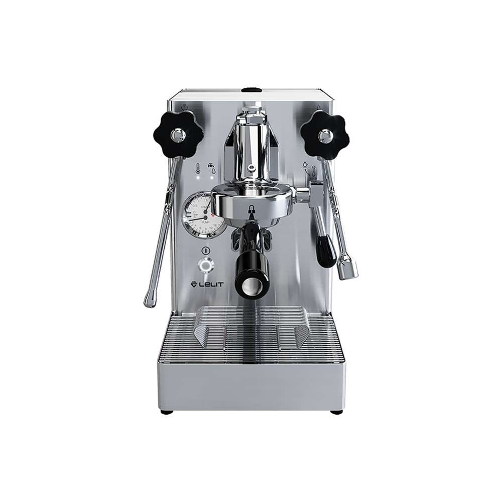 Lelit Mara X Espresso Machine Steel Front View