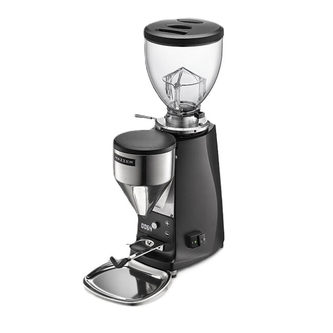 Mazzer Mini B Electronic Espresso Grinder Black Front View