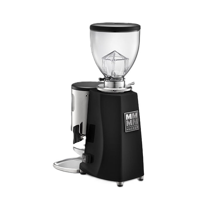 Mazzer Mini Time Espresso Grinder Black Rear