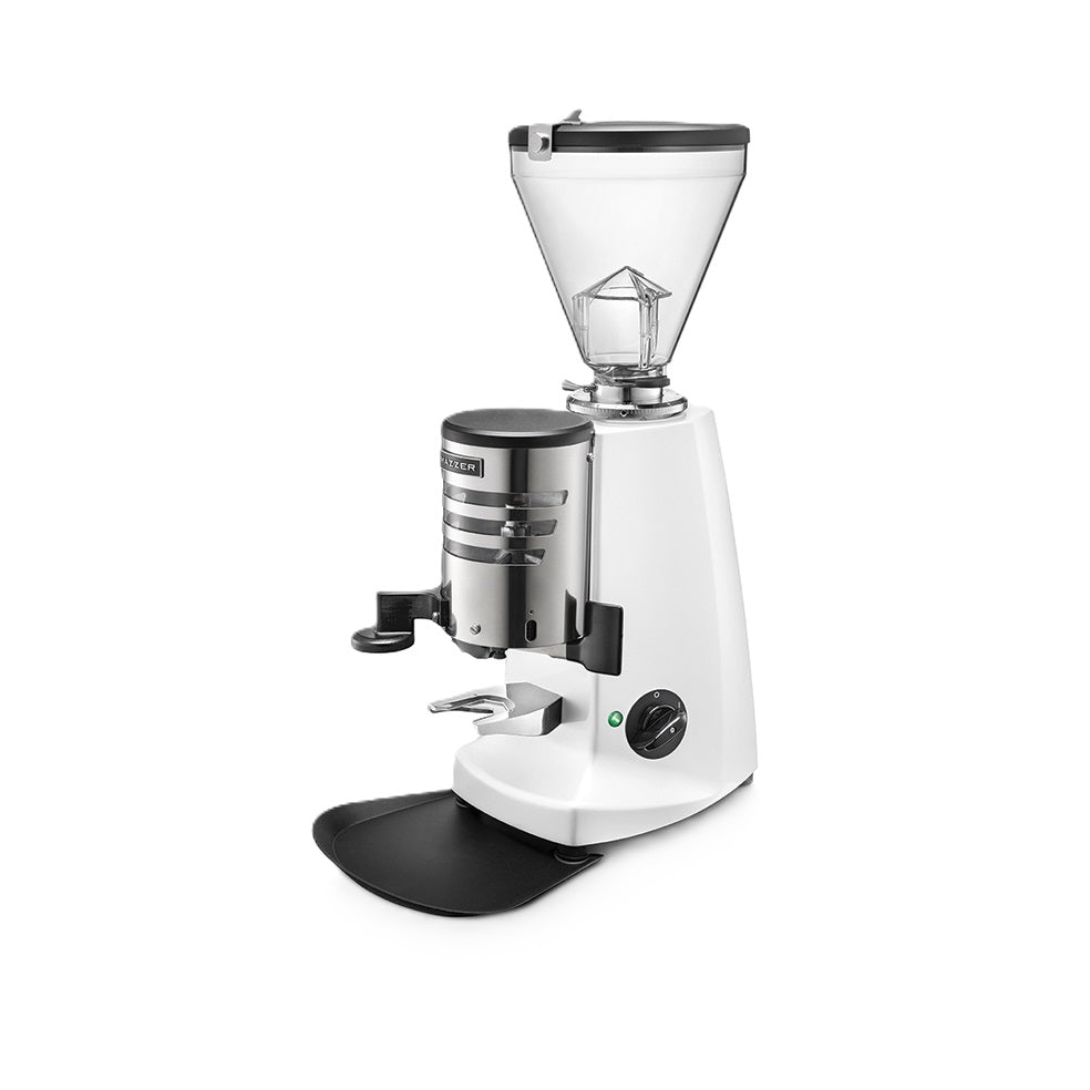 Mazzer Super Jolly V Up Grinder Automatic White Front View